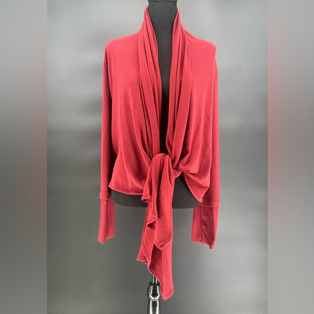 #100 - S-Twelve‎ Deep Red Women's Cardigan Size M